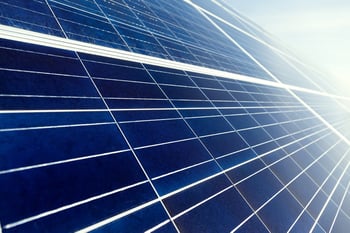 Solar energy panel close up-1