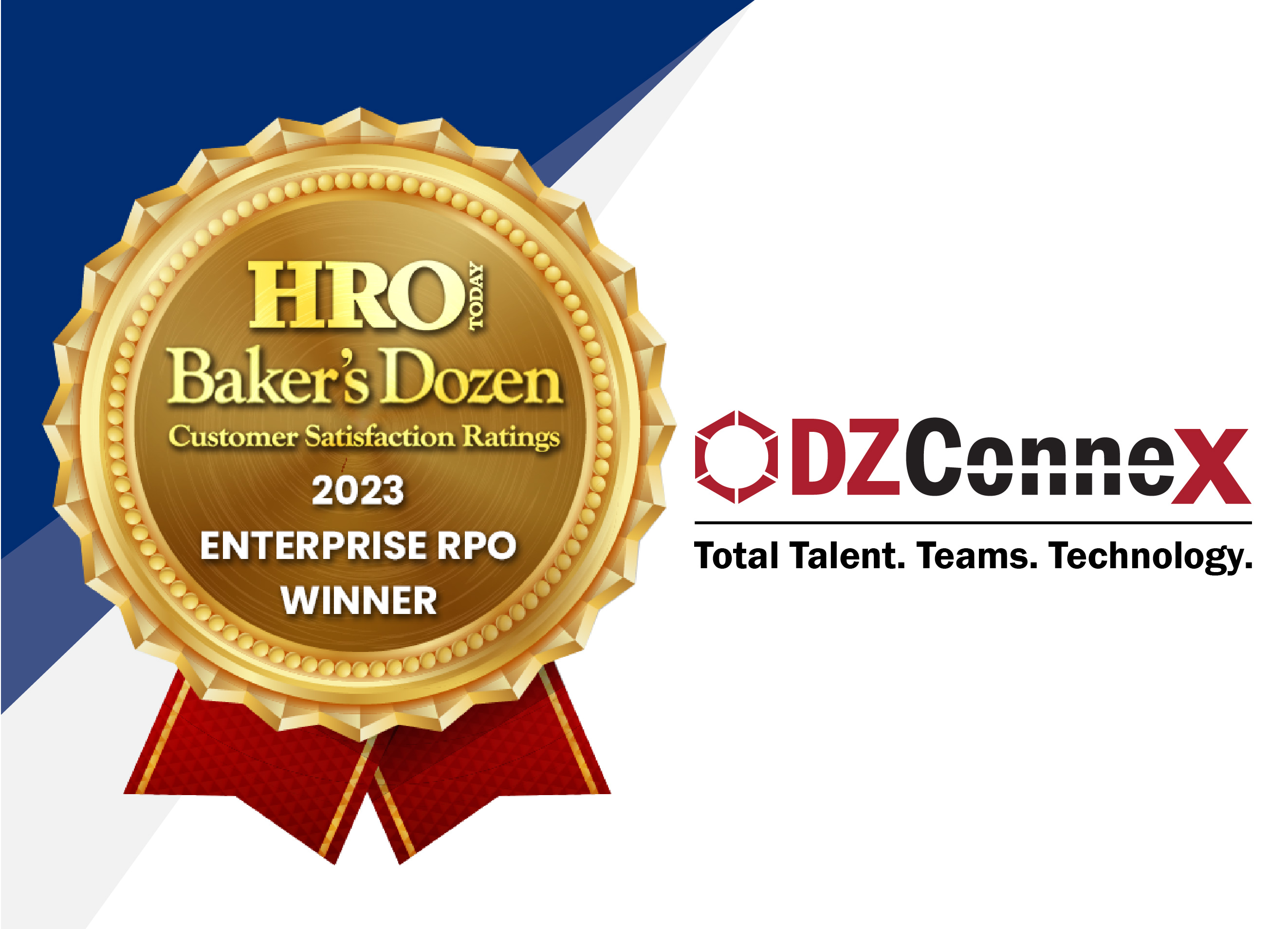 DZConneX Earns 9th-Straight Placement on Baker’s Dozen Customer Satisfaction Ratings for Recruitment Process Outsourcing